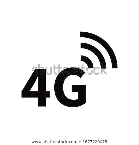 Stockfoto: 4g Sign Blue Vector Icon Design