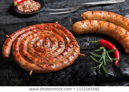 Stok fotoğraf: Grilled Spiral Sausage