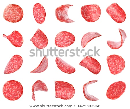 ストックフォト: Thin Slices Of Salami