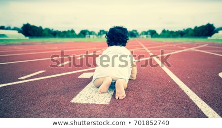 Stock photo: Baby Starting To Crawl