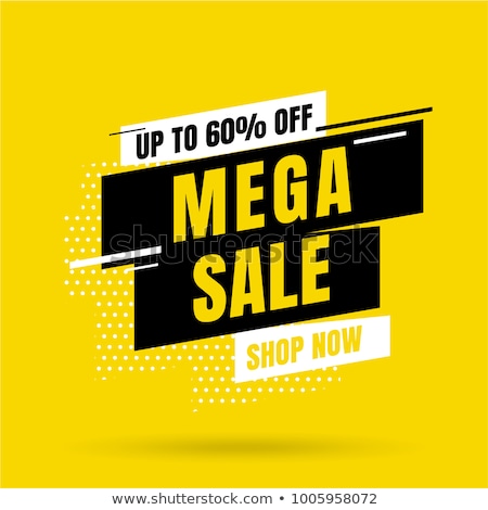 Zdjęcia stock: Mega Sale Ribbon Style Banner Design