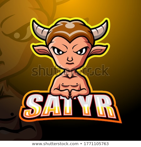 Zdjęcia stock: Angry Cartoon Satyr