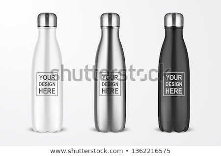 Stok fotoğraf: Vector Set Of Water Bottle