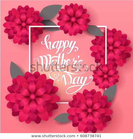 Stockfoto: Happy Mothers Day Trendy Gift Labels