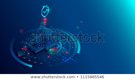 Foto stock: Security Systems Design Concept Vector Illustration