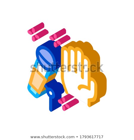 Stop Karaoke Isometric Icon Vector Illustration [[stock_photo]] © pikepicture