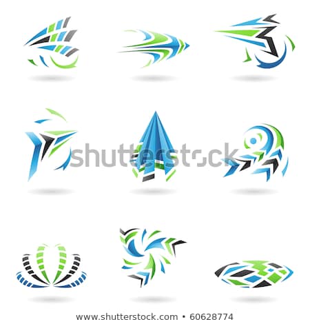 [[stock_photo]]: Flying Dynamic Abstract Icons