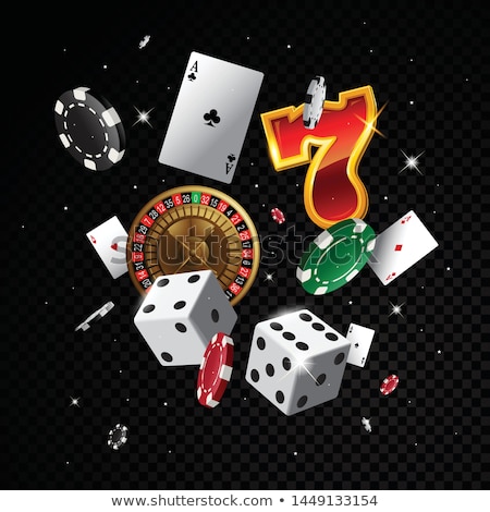 Gambling Illustration With Casino Elements Foto stock © hugolacasse