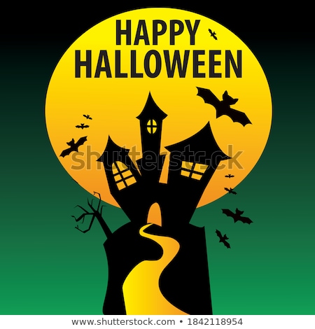 Stock photo: Spooky Halloween With Horror House Eps 8