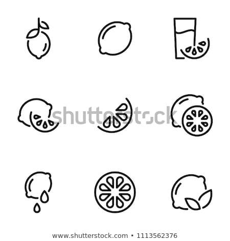 Stok fotoğraf: Citrus Fruit Lemon Icon