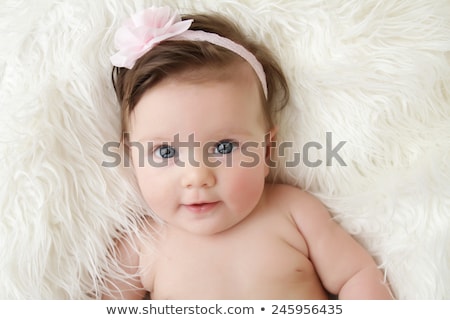 Foto stock: Little Baby Girl Posing