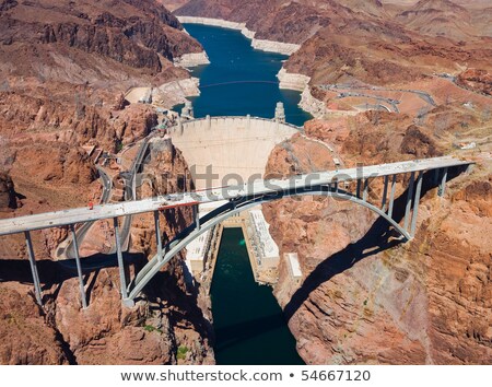 ストックフォト: Aerial View Of Hoover Dam