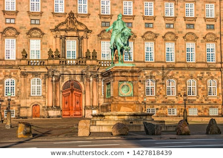 Stok fotoğraf: Christiansborg Palace In Early Morning Copenhagen Denmark