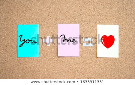 Foto d'archivio: I Love You Text On Notepad