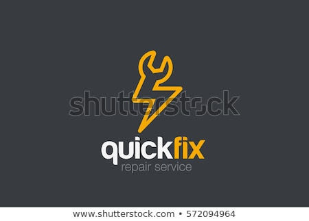 Stockfoto: Quick Fix Logo