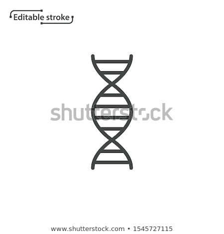 Zdjęcia stock: Dna Line Icon