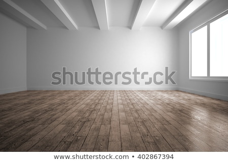 ストックフォト: Empty Room With Wooden Floor