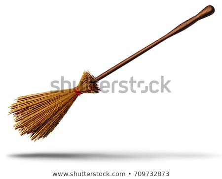 [[stock_photo]]: Halloween Witch On Broom