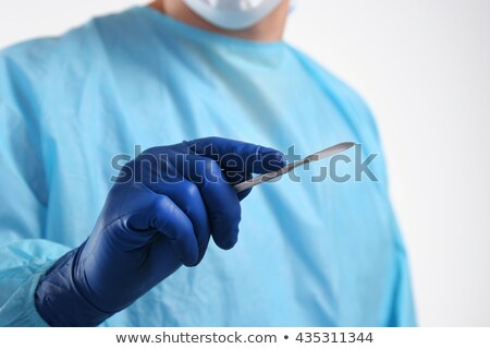 Foto stock: Male Surgeon With Scalpel