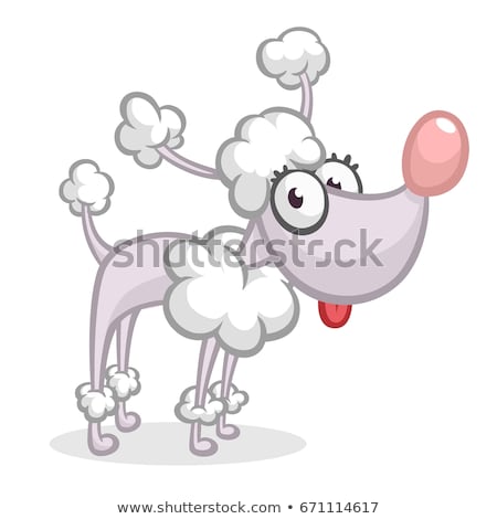 Foto d'archivio: Happy Cartoon Poodle