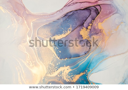 Stock fotó: Blue Liquid Marble Texture Background