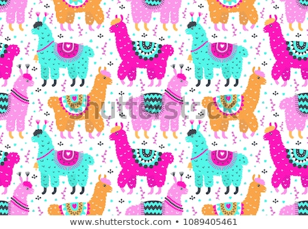 Сток-фото: Cartoon Cute Doodles Latin America Seamless Pattern