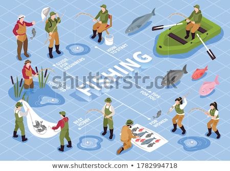 Stock fotó: Hunting Knife Isometric Icon Vector Illustration