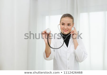 Zdjęcia stock: Woman Doctor Holding Stethoscope Nurse