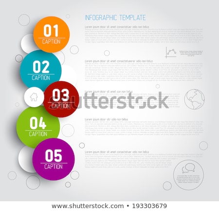 Stock foto: One Two Three Four - Vector Progress Icons