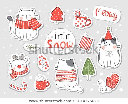 Zdjęcia stock: Christmas Stickers