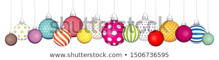 Stok fotoğraf: Colorful Christmas Bauble Decorations