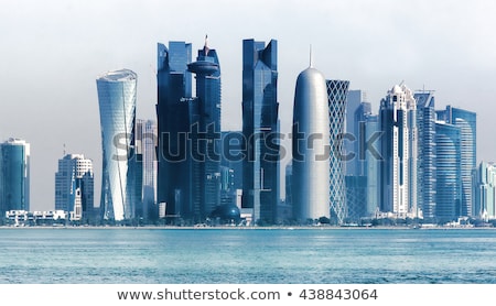 Zdjęcia stock: Skyline Of The West Bay Area Of Doha Qatar