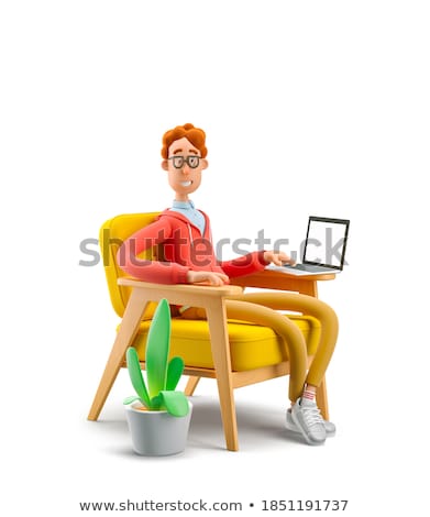 Foto stock: 3d Boy Working