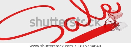 Stock photo: Red Sale Poster