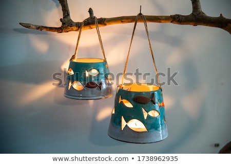 Foto stock: Ceramic Candle Holder