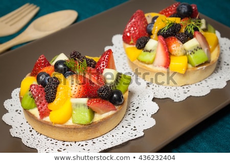 商業照片: Custard Tart With Fruit