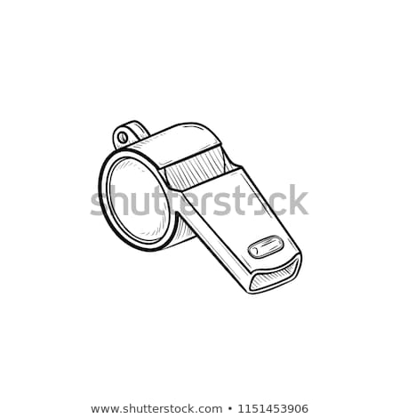 Zdjęcia stock: Whistle Sketch Icon