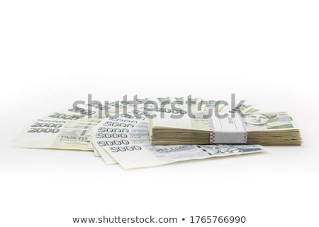 Stock fotó: Czech Banknotes Crowns Background