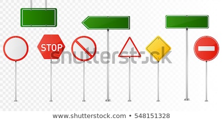 Stock photo: Road Signs Set Isolated In White Background