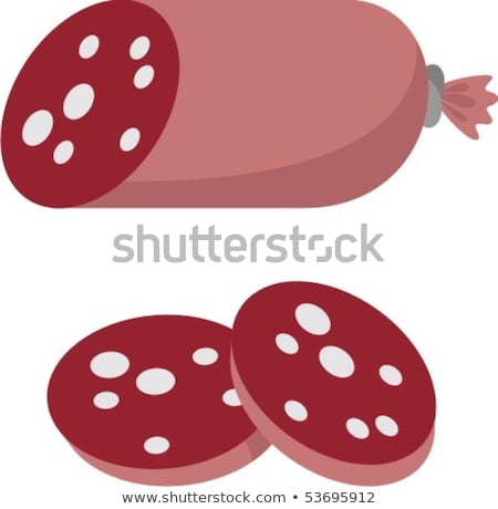 Stockfoto: Chunk Of Meat Vector Illustration Clip Art Image