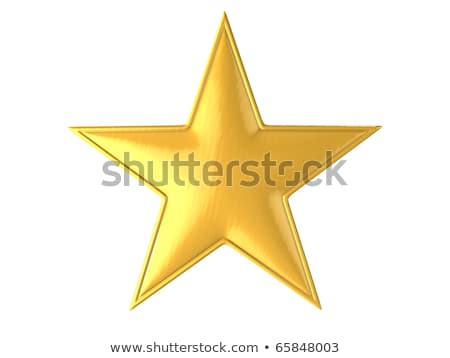 Stock fotó: Golden Stars Over A White Background Illustrator