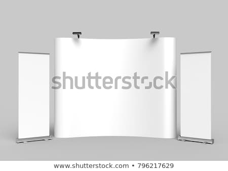 Stockfoto: Trade Show Booth With Banner