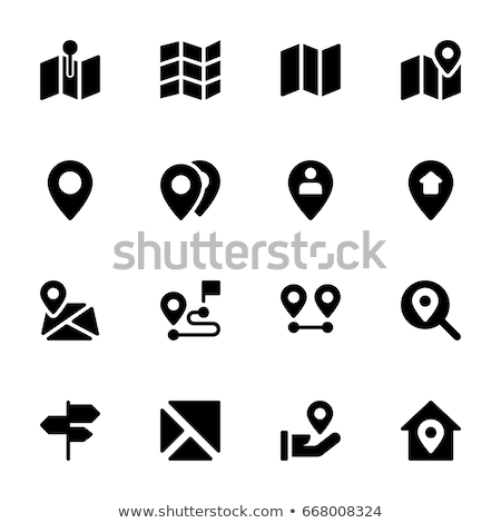 Stock fotó: Tourist Locations Icon Set - Vector