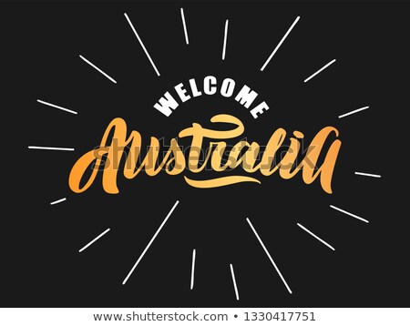 Stock fotó: Welcome Australia Rays