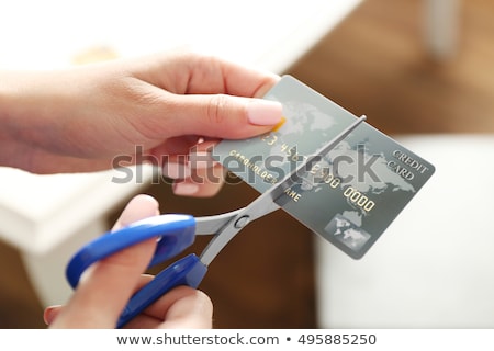 Stock photo: Cutting Credit Card