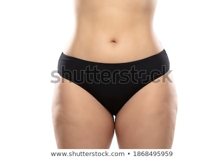 Stockfoto: Young Girl In Black Underwear