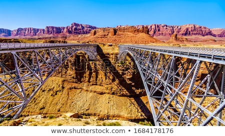 Stock fotó: Old Navajo Bridge Spanning The Colorado At Marble Canyon