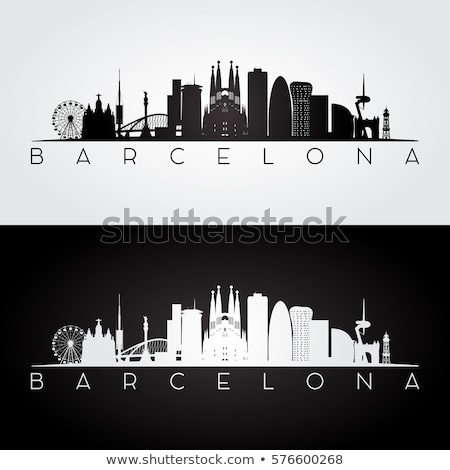 Stok fotoğraf: Barcelona Silhouette