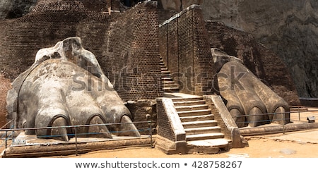 Сток-фото: Stairway In Sigiriya Lion Castle