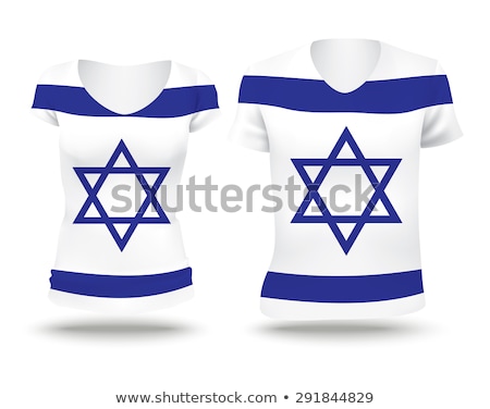 Stok fotoğraf: Israel T Shirt Isolated On White